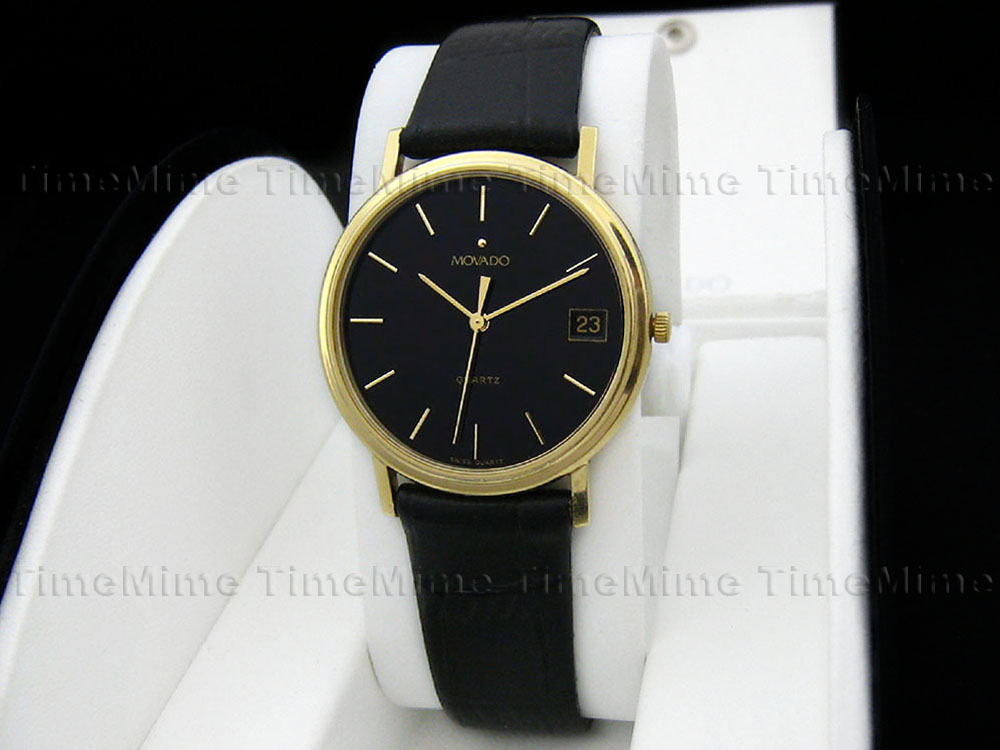 gold movado museum watch